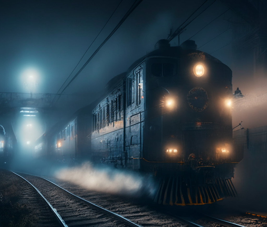 призрачные огни над железной дорогой