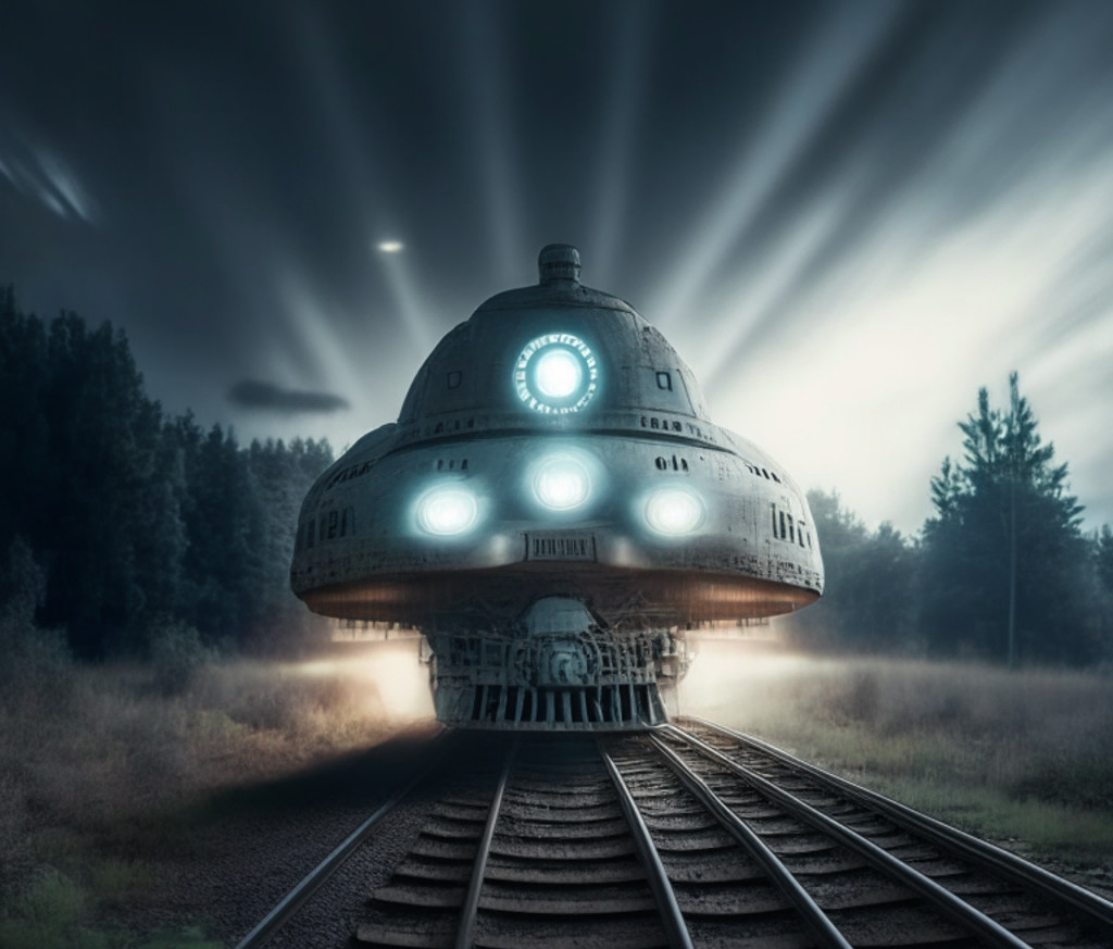 НЛО на Железнодорожных Путях